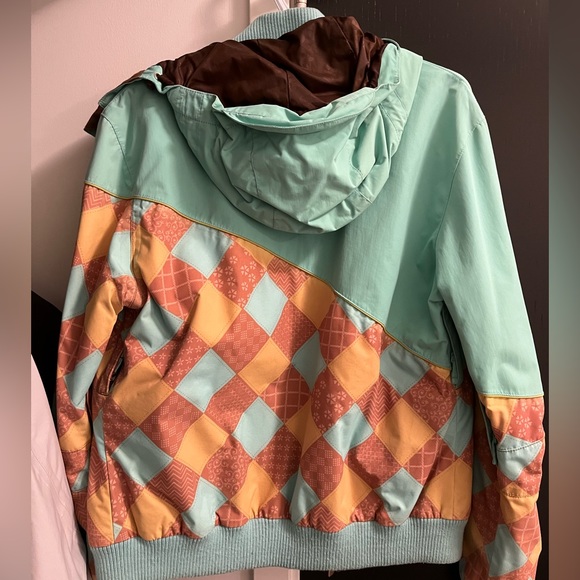 Vintage Blue Patterned windbreaker - Picture 2 of 2